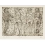 ‡ ERIC MALTHOUSE limited edition (3/20) aquatint etching - Greek mythological figures, entitled 'The