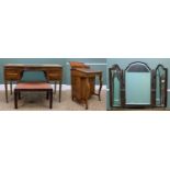 ASSORTED OCCASIONAL FURNITURE including, Regency style mahogany dressing table, 78h x 118w x 47.5cms