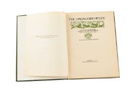 SWINBURNE (ALGERNON CHARLES) The Springtide of Life - Poems of Childhood, 1st edition, 1918, with