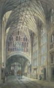 ALFRED PARKMAN watercolour - entitled 'Lady Chapel', signed and dated 1923, 44 x 28cms Provenance: