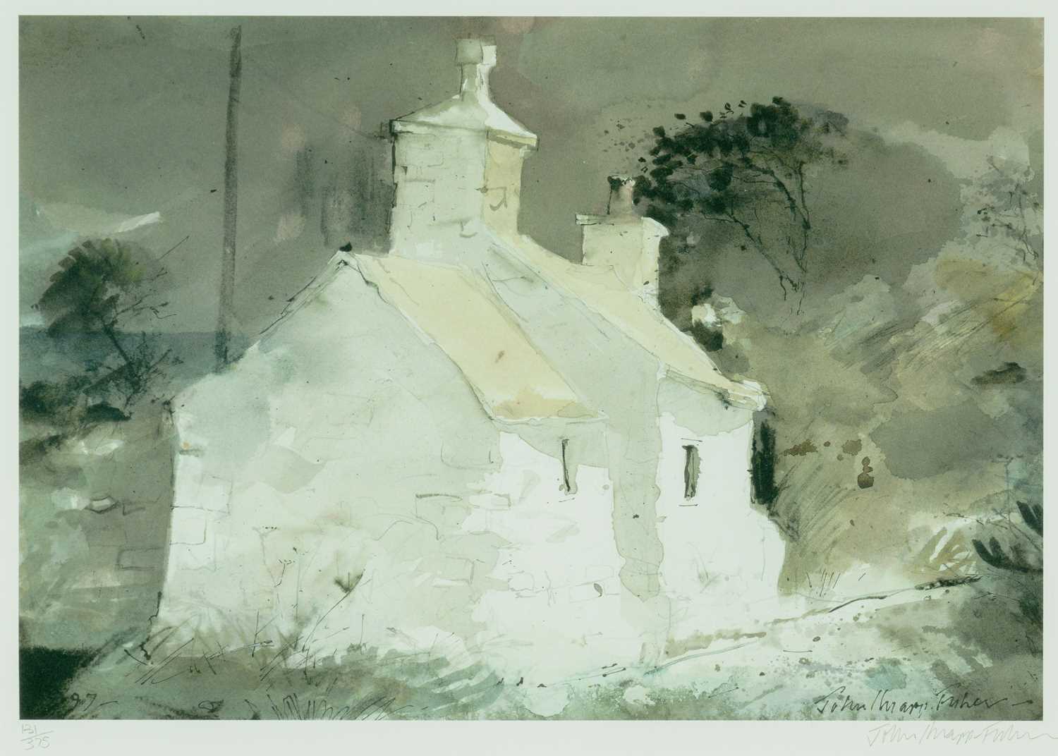 ‡ JOHN KNAPP-FISHER limited edition (131/375) print - 'Back of Watch Cottage', signed in pencil,