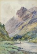 ‡ ALFRED DE BREANSKI Jr. (1877-1957) watercolour, 'Grange in Borrowdale Cumberland, Southgate