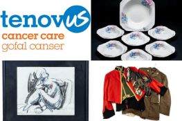CHARITY LOT SUPPORTING TENOVUS CANCER CARE including a selection of paintings and collectables as