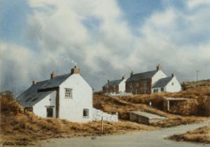 ‡ GRAHAM HADLOW watercolour - 'Sunlit Afternoon' Abereiddi, Pembrokeshire, signed, 25 x 35cms