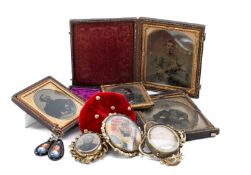 Cites ASSORTED JEWELLERY & COLLECTABLES comprising Mughal School portrait miniature in gold plated
