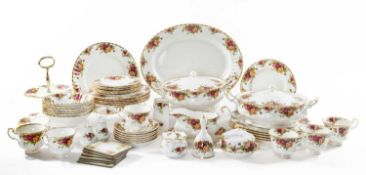 COLLECTION OF ROYAL ALBERT 'OLD COUNTRY ROSES' including, two lidded tureens 23cms, one oval serving