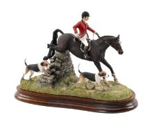 BORDER FINE ARTS 'A Day with the Hounds' (Huntsman and Hounds), model No. B0789 by Anne Wall,