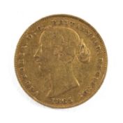 VICTORIAN GOLD SOVEREIGN, 1865, Australia Sydney Mint, young head, 8.0gms Provenance: private