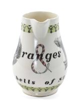 WEDGWOOD FOR LIBERTY 'Oranges & Lemons Say the Bells of St. Clements' jug, designed by Richard