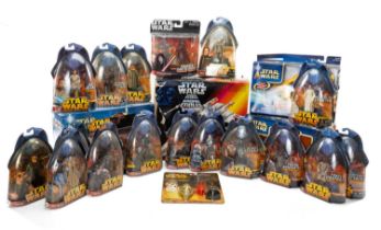 QUANTITY OF STAR WARS ACTION FIGURES & VEHICLES, to include Attack of the Clones Obi-Wan Kenobi’s