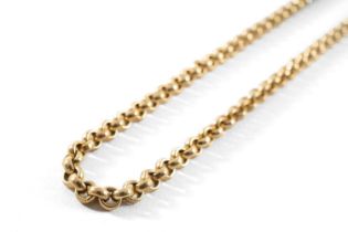 9CT GOLD CIRCLE LINK CHAIN, 46cms long, 38.9gms Provenance: deceased estate Carmarthenshire