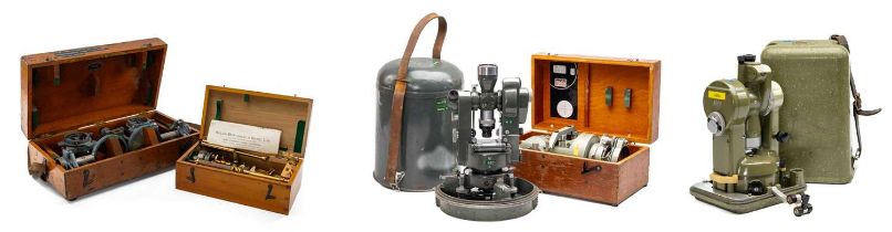 VARIOUS MINING & SURVEYING INSTRUMENTS including, TWO VINTAGE MINING APPARATUSES, comprising