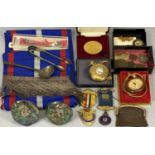 RAOB SASH & MEDALLIONS, COMMEMORATIVES, REPRODUCTION POCKET WATCHES AND OTHER COLLECTABLES, the