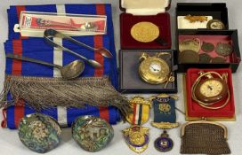 RAOB SASH & MEDALLIONS, COMMEMORATIVES, REPRODUCTION POCKET WATCHES AND OTHER COLLECTABLES, the