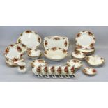 ROYAL ALBERT 'OLD COUNTRY ROSES' TEA SERVICE FOR SIX, APPROX. 35 PIECES Provenance: private