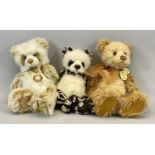 THREE CHARLIE BEARS DESIGNED BY ISABELLE LEE, including CB183971C Jodie, wearing necklace with bell,