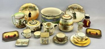 COLLECTION OF ROYAL DOULTON SERIESWARE, including Dickens two handled vase, Sydney Carton, 14.5cms