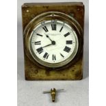 19TH CENTURY NORTH LONDON RAILWAY CO. GUARDS WATCH BY THWAITES & REED LONDON, white enamel dial