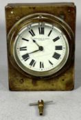 19TH CENTURY NORTH LONDON RAILWAY CO. GUARDS WATCH BY THWAITES & REED LONDON, white enamel dial