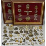 APPROX. EIGHTY MAINLY BRITISH MILITARY CAP BADGES, ENGLAND, IRELAND, SCOTLAND & WALES, some