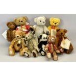 NINE DEANS RAGBOOK CO. LIMITED EDITION TEDDY BEARS, 0413 Hamilton, 23cms H, 1086 Horatio, 31cms H,