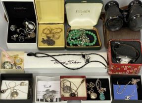 VICTORIAN & LATER 9CT GOLD, SILVER AND COSTUME JEWELLERY ETC, lot includes an unmarked and