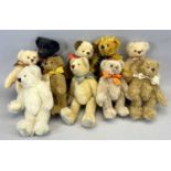 TEN DEANS RAGBOOK CO. TEDDY BEARS, 1501 Hudson, 27cms H, 0343 Harry, 25cms H, 186 Hejea, 24cms H,