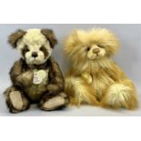 TWO CHARLIE BEARS including CB104715 Gold Dust, designed by Isabelle Lee, wearing bell and bead,