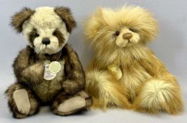 TWO CHARLIE BEARS including CB104715 Gold Dust, designed by Isabelle Lee, wearing bell and bead,