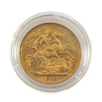 VICTORIAN GOLD OLD HEAD SOVEREIGN, 1898, capsule, 7.9g Provenance: private collection Cardiff