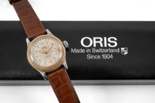 ORIS BIG CROWN DATE POINTER AUTOMATIC WRISTWATCH, stainless steel, the silvered dial having centre