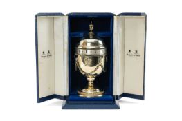 RARE SILVER MAPPIN & WEBB 'PRINCE OF WALES' URN CLOCK, Limited Edition (134/210), to commemorate The