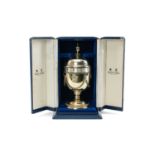 RARE SILVER MAPPIN & WEBB 'PRINCE OF WALES' URN CLOCK, Limited Edition (134/210), to commemorate The
