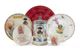 ASSORTED COLLECTIBLE PORCELAIN, including Royal Worcester commemorative Lord Nelson lidded