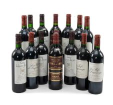 SELECTION OF MATURE RED BORDEAUX including, 7 x 1998 LES FIEFS DE LAGRANGE St. Julien, 5 x 1996