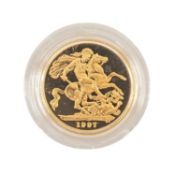 ELIZABETH II GOLD SOVEREIGN, 1997, proof, capsule, 7.9g Provenance: private collection Cardiff