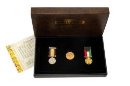 ROYAL MINT 'BEHIND ENEMY LINES' GOLD SOVEREIGN SET, 2022, Gulf War Collection, comprising 1958