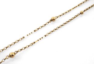 9CT GOLD MULTI-LINK CHAIN, 111cms long, 13.9gms Provenance: private collection Gwynedd Comments: