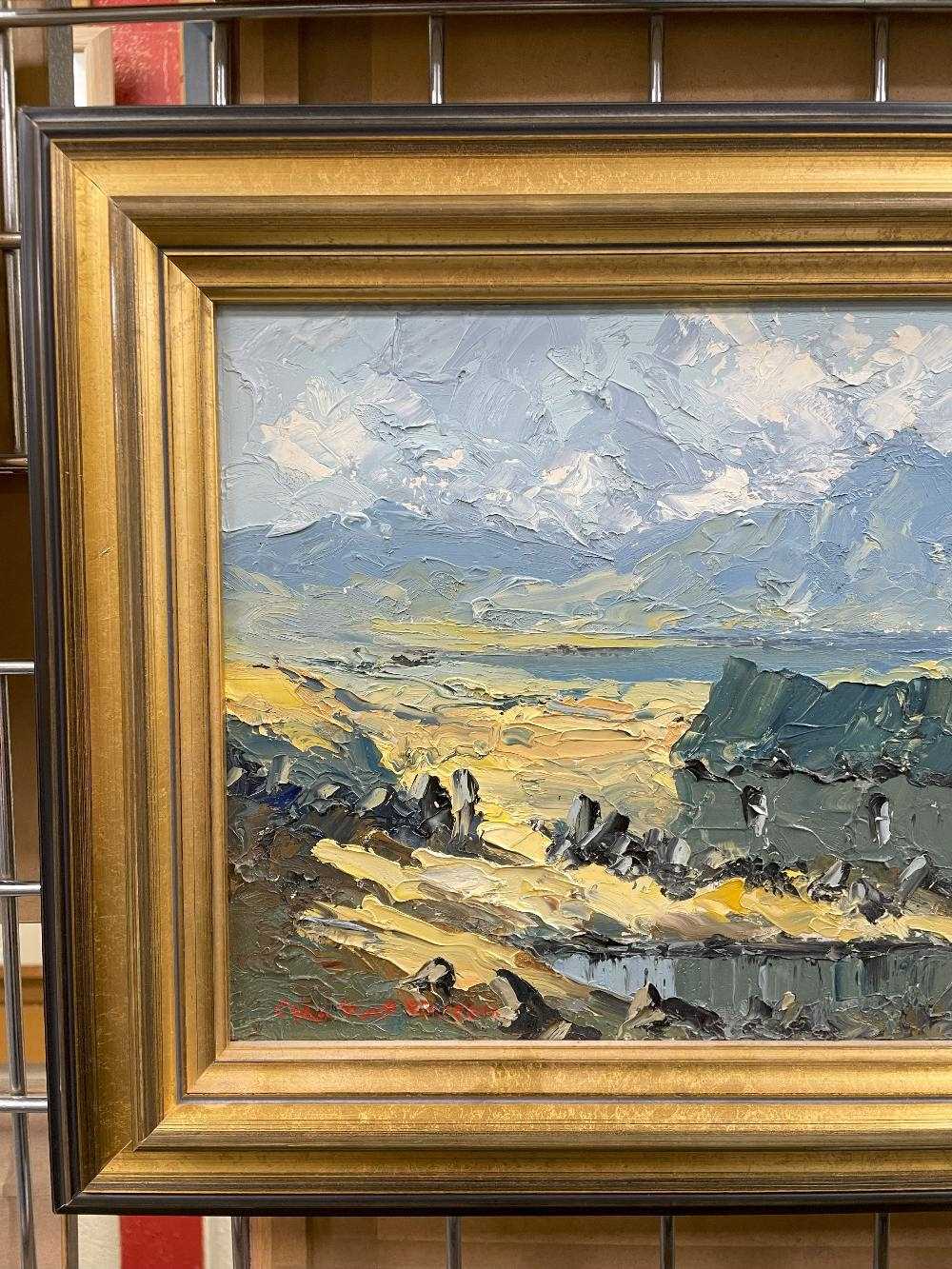 ‡ CHARLES WYATT WARREN oil on board - entitled verso 'The Rivals from Brynsiencyn', signed, 24 x - Image 3 of 9