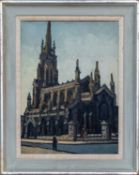 ‡ SIR KYFFIN WILLIAMS RA oil on canvas, circa 1950s - entitled verso 'Holy Trinity Paddington',