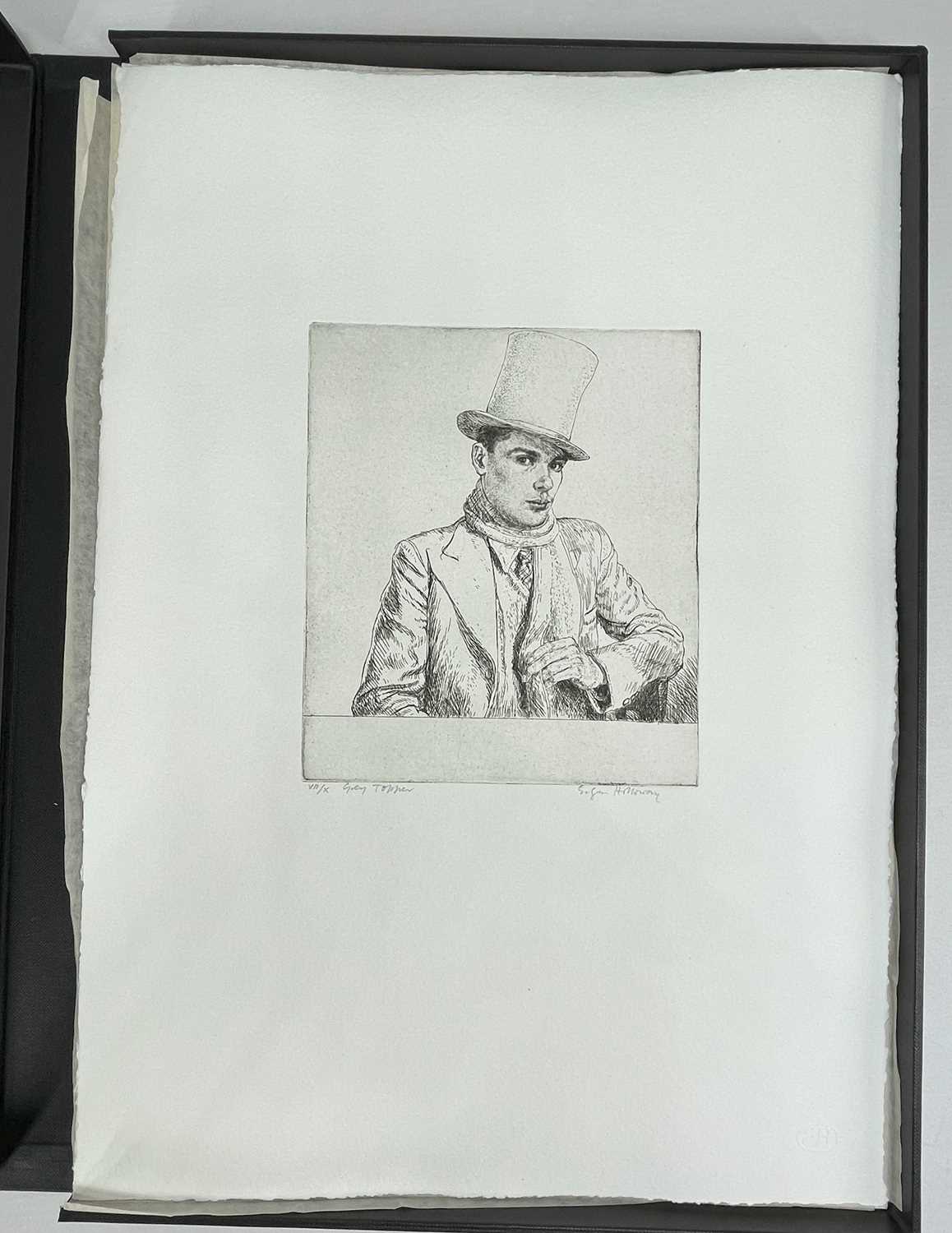 ‡ EDGAR HOLLOWAY limited edition (7/40) portfolio of seven etchings and engravings produced by - Image 8 of 13