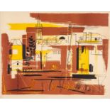 ‡ JOHN PIPER limited edition (19/75) lithograph - entitled verso, 'Ile d'Elle', signed fully in