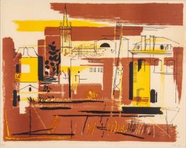 ‡ JOHN PIPER limited edition (19/75) lithograph - entitled verso, 'Ile d'Elle', signed fully in