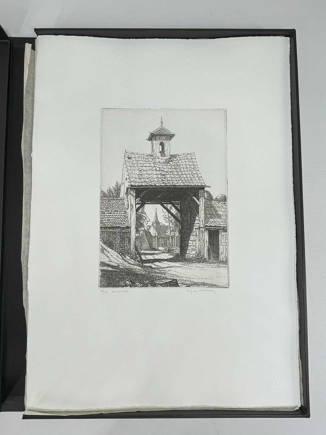‡ EDGAR HOLLOWAY limited edition (7/40) portfolio of seven etchings and engravings produced by - Image 10 of 13