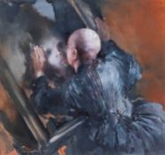 ‡ JOHN MACFARLANE oil on paper - entitled verso, 'Mirror, Idomeneo', signed and dated '08, 28 x