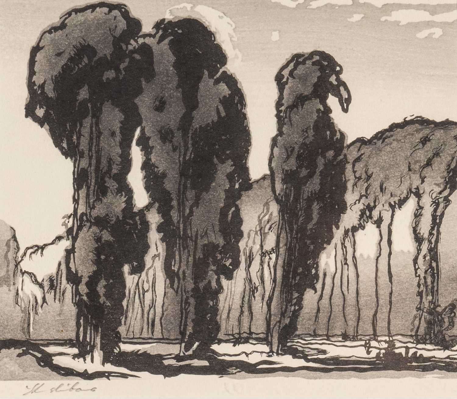 ‡ SIR FRANK BRANGWYN RA three woodblock prints produced in collaboration with Japanese printmaker - Image 4 of 5