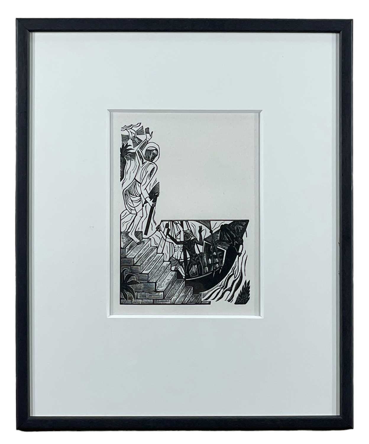 ‡ DAVID JONES 1926 limited edition (89/100) wood engraving (1979 reprint on japon paper) - - Image 2 of 2