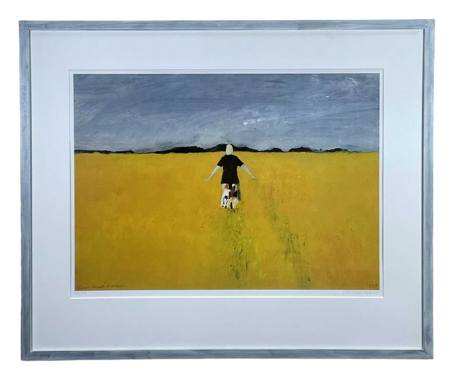 ‡ JOHN KNAPP-FISHER limited edition (360/500) print, 1990 - entitled 'Girl in a Rape Field', signed, - Image 2 of 2