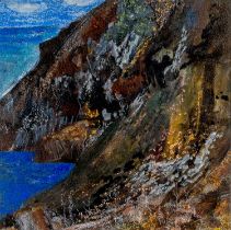 ‡ GWILYM PRICHARD pastel - entitled verso 'Santorini 1985', 23 x 23cms Provenance: private