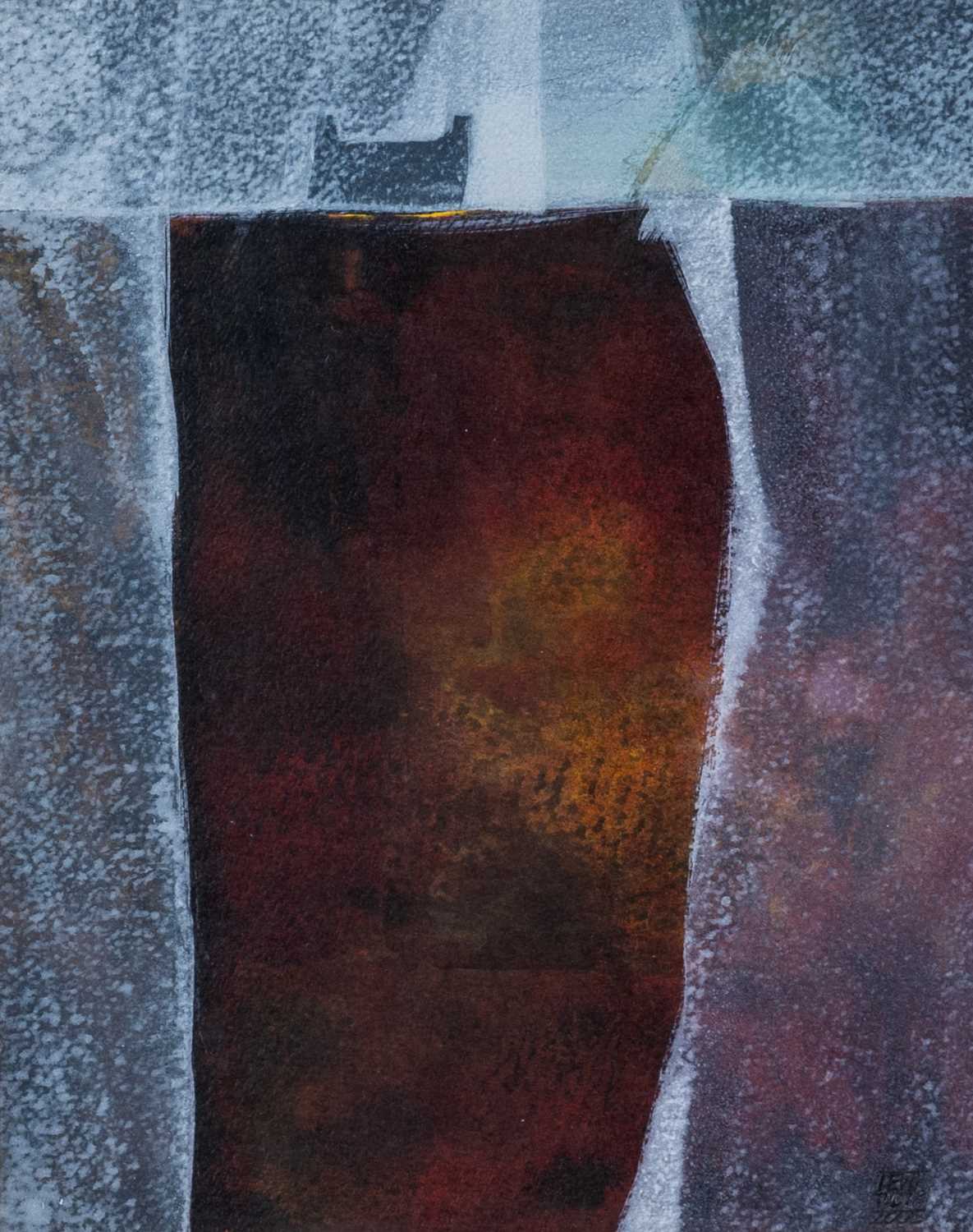 ‡ DEWI TUDUR mixed media - entitled verso 'Tir Cyfoethog / Rich Earth' on Martin Tinney Gallery